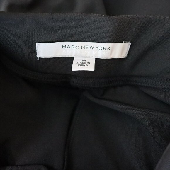 Marc New York Pants Womens Size Medium Black Elastic Waist Pockets Pull-on Loose - Picture 7 of 8